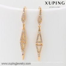 92035 Xuping Jewelry Boucles d&#39;oreilles en plaqué or fantaisie design nouveau pour femme